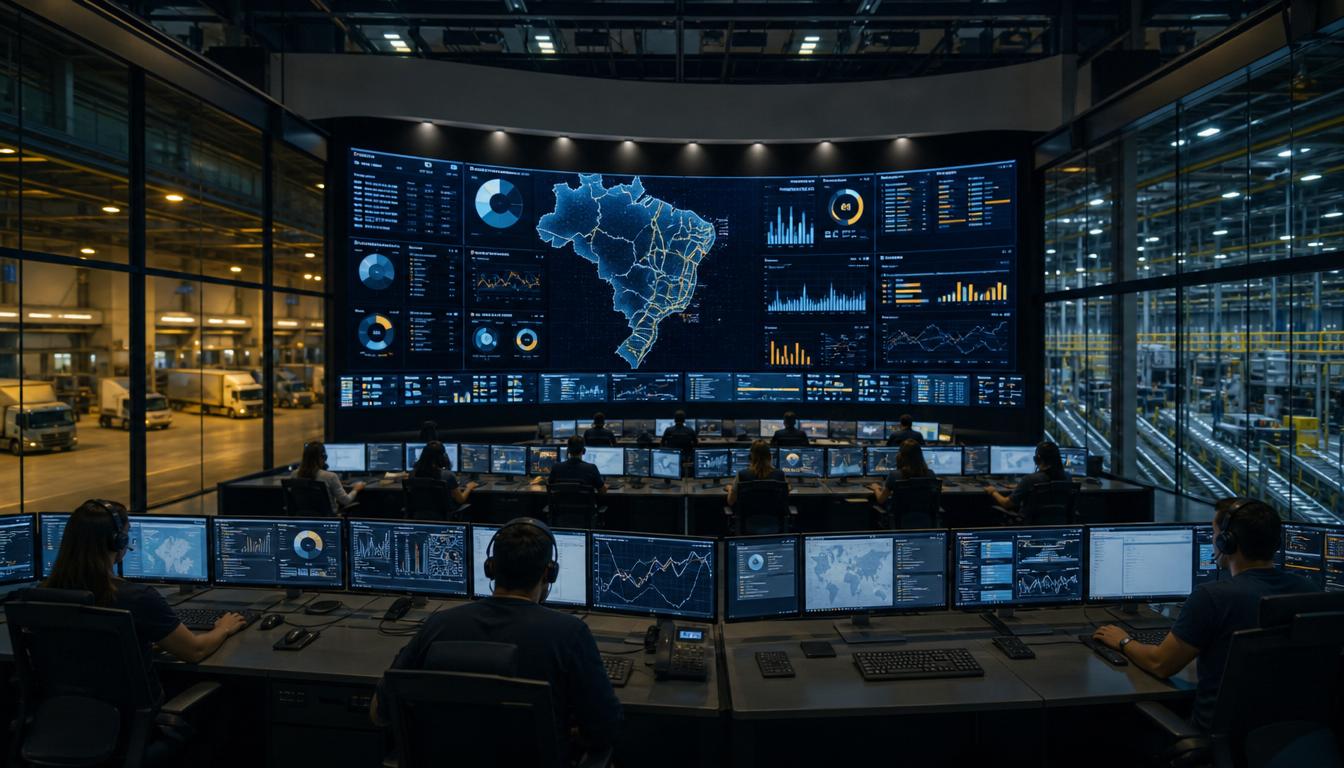 Torre de Controle Logística MyTracking em operação